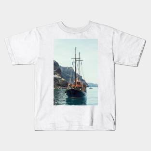 Island Boat Kids T-Shirt